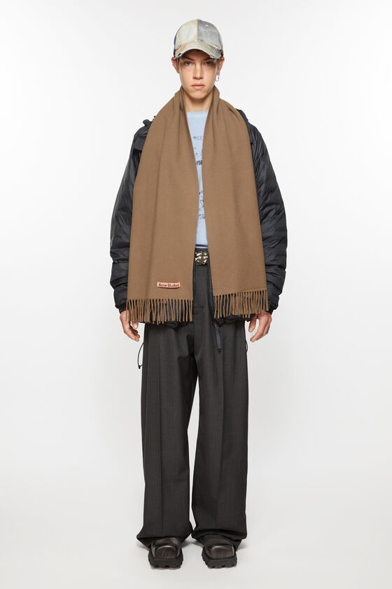 (image for) Popular Fringe wool scarf – Narrow